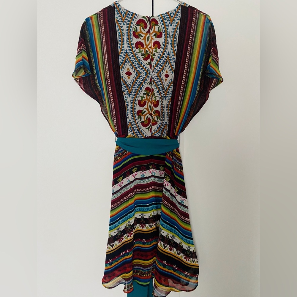 Gabby Skye Bohemian Midi Dress Size 4 / Small Multicolour - Picture 2 of 6